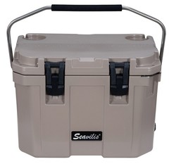 Seavilis N25 25QT Portable Heavy Duty ice box Roto Molded ice Cooler S.S Handle