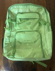 New Balance Nationals Outdoor Backpack Lot of 2 2024/2025 Green Blue Logo