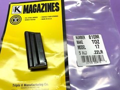BRAND NEW Triple K – TOZ 17 & 18 – 5 RD .22 Lr RUSIAN RIFLE MAG MAGAZINE