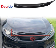 Front Hood Bumper Upper Trim Nose Cover Compatible with 2016-2021 Honda Civic 10