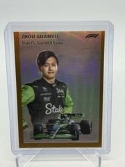 2024 Topps Chrome Formula 1 F1 ZHOU GUANYU 1954 Gold Refractor /50