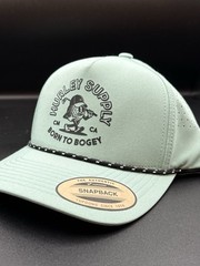 Hurley M Bogey 2.0 Golf Hat Green Adjustable Snapback Logo HNHM0102 NWT
