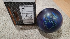 Hammer Black Widow Tour V1 Bowling Ball 1st Quality | 15 Pounds | 3-4″ Pin