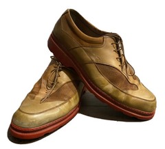 Michael Toschi Carbonlite CIS Men’s Beige Leather Golf Shoes Size: 10.5