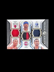 2009-10 Upper Deck SP Game Used Triple Patches Iverson, Rose & Mayo /60
