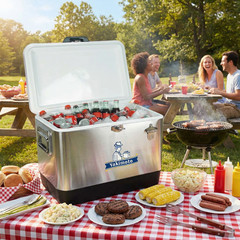 Yakimoto 54Qt Stainless Steel Cooler Large Ice Chest Outdoor BBQ Picnic Party