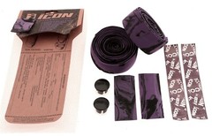 Icon Powercork Bicycle Cork Bar Tape Purple/Black Marble Non-Adhesive NEW NOS