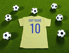 Colombia Men’s Soccer T-Shirt 100% Cotton. New.Personalized.