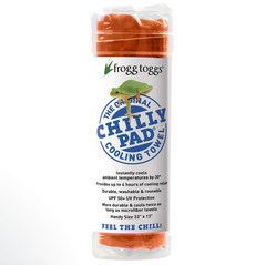 Frogg Toggs Chilly Pad The Original Cooling Towel Orange 33” x 13” SEALED