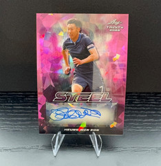 2022 Leaf Trinity Son Heung-Min Steel Crystal Red Auto /3