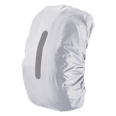 30L-40L Bag Rain Cover with a Vertical Reflective Strap [Silver]