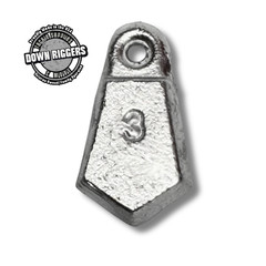 3oz Flat Bank Sinkers | Select up to 40pcs/7.5lbs , Handcrafted by Down Riggers
