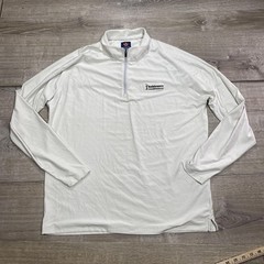 Donald Ross Sport Pullover Mens Large White Quarter Zip Kaulig Golf Championship