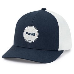 New Ping Stars & Stripes Trucker Navy/White Adjustable Snapback Hat/Cap