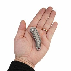 FL02 Irregular Titanium USB rechargeable CDC flashlight,MeCarmy, Geometry