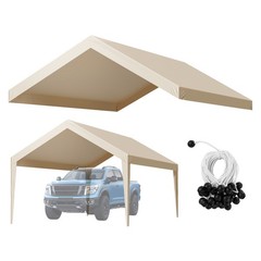 VEVOR Carport Replacement Canopy Cover 12×20 ft UV-Resistant Frame Not Included