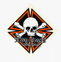 1989 Iron Cross Skateboards Sticker Vintage 3″ x 3″ Decal 80’s Old School Deck