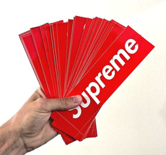 2x Supreme Box Logo Sticker Red Authentic Brand New Free Shipping Same Day
