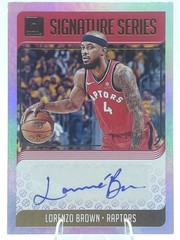 Lorenzo Brown 2018-19 Donruss Optic Signature Series Holo Auto /10 #SG-LBR