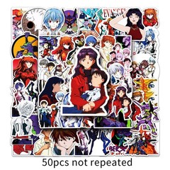 Mix 10/50PCs Neon Genesis Evangelion Anime Luggage Laptop Sticker-No Duplicate