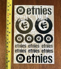 Etnies skateboard 2002 Vintage diecut sticker set Flawless New Old Stock