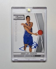 NBA 2010-11 Panini Prestige JEREMY LIN On-card Auto Rookie Rc #210 Linsanity
