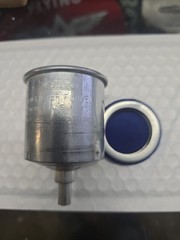 Vintage Coleman No. 0 Aluminum Fuel Filter Funnel W/ Blue Felt Filter #1