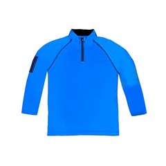 New The Weather Company Golf Solid Activewear Long Sleeve Jersey – Azure Blue /