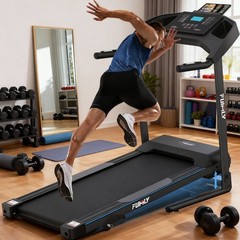 3.5 HP Folding Treadmill with 9% Incline Running Walking Machine for Home w/LCD