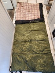 🏠 Ozark Trail Flannel Lined Rectangle Adult Sleeping Bag-Olive (77 X 33)