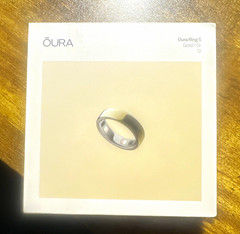 ŌURA Oura Ring 5 Activity Tracker, Gold, Size 12, Bluetooth, Up to 7 Days