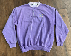 Kangol Golf St Andrews Sweater Womens L Purple Golf Old Course Ivy Prep