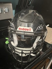 Riddell Speed Flex Youth Large Black With New Oakley Visor