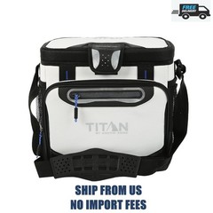Titan by Arctic Zone 16 Can Zipperless Soft Cooler, 11 Quart, White