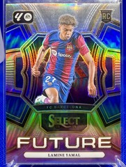 LAMINE YAMAL 2023-24 PANINI SELECT LA LIGA #15 ROOKIE FUTURE SILVER PRIZM RC
