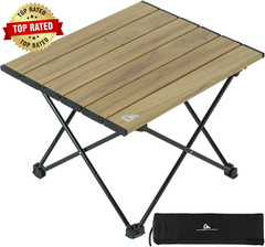 Ultralight Compact Camping Folding Table with Carry Bag (Nature- S)