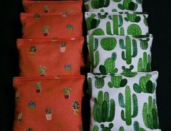 SOUTHWEST AZTEC CACTUS SAHARA DESERT 8 ACA Regulation Corn Hole Game Bags