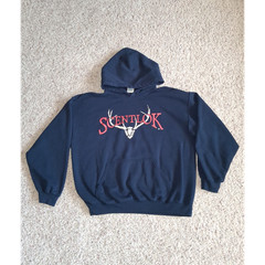 ScentLok Navy Blue Hoodie Large Long Sleeve 50/50 Cotton Polyester Unisex