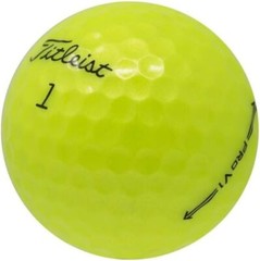 Titleist Pro V1 Yellow Used Golf Balls in Good Condition, 2021 Year Model