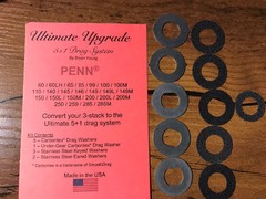 PENN 60, 100, 140, 145, 146 BRYAN YOUNG ULTIMATE UPGRADE 5+1 CARBONTEX DRAG KIT