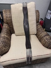 Unbranded Leather H/J Girth 50” Havana w/fancy stitching VGUC