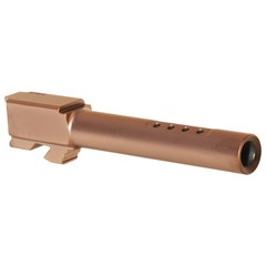 Glock 17 Gen 3 Compatible PVD Copper Ported Crowned Barrel