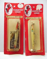 TWO NEW OLD STOCK SMITHWICK DEVILS HORSE LURES-IN PACKAGES