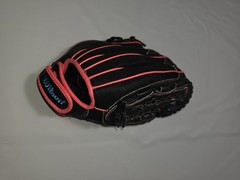 Wilson Flash 12” Fastpitch Softball All Position Glove RH Throw Black Pink EUC