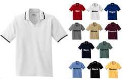 Port Authority Women’s Cool Mesh Golf Polo Shirts with Tip Stripe Trim NEW L431