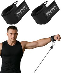 Breaking Limits Wrist Cuffs Gym – Wrist Straps for Cable Machines – Lifting C…