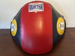 Muay Thai XL Belly Pad Body Protector Kick Boxing MMA Training Shield Thailand