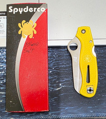 Spyderco C89SYL Assist Salt Lightweight Folding Knife 3.69″ H-1 Serrated Edge