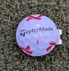 TaylorMade Tp5x Breakfast Ball Real Golf Ball Marker With Magnetic Hat Clip