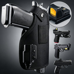 Tactical Concealed Carry IWB OWB Gun Holster Fit Handgun with Optic/Light/Laser